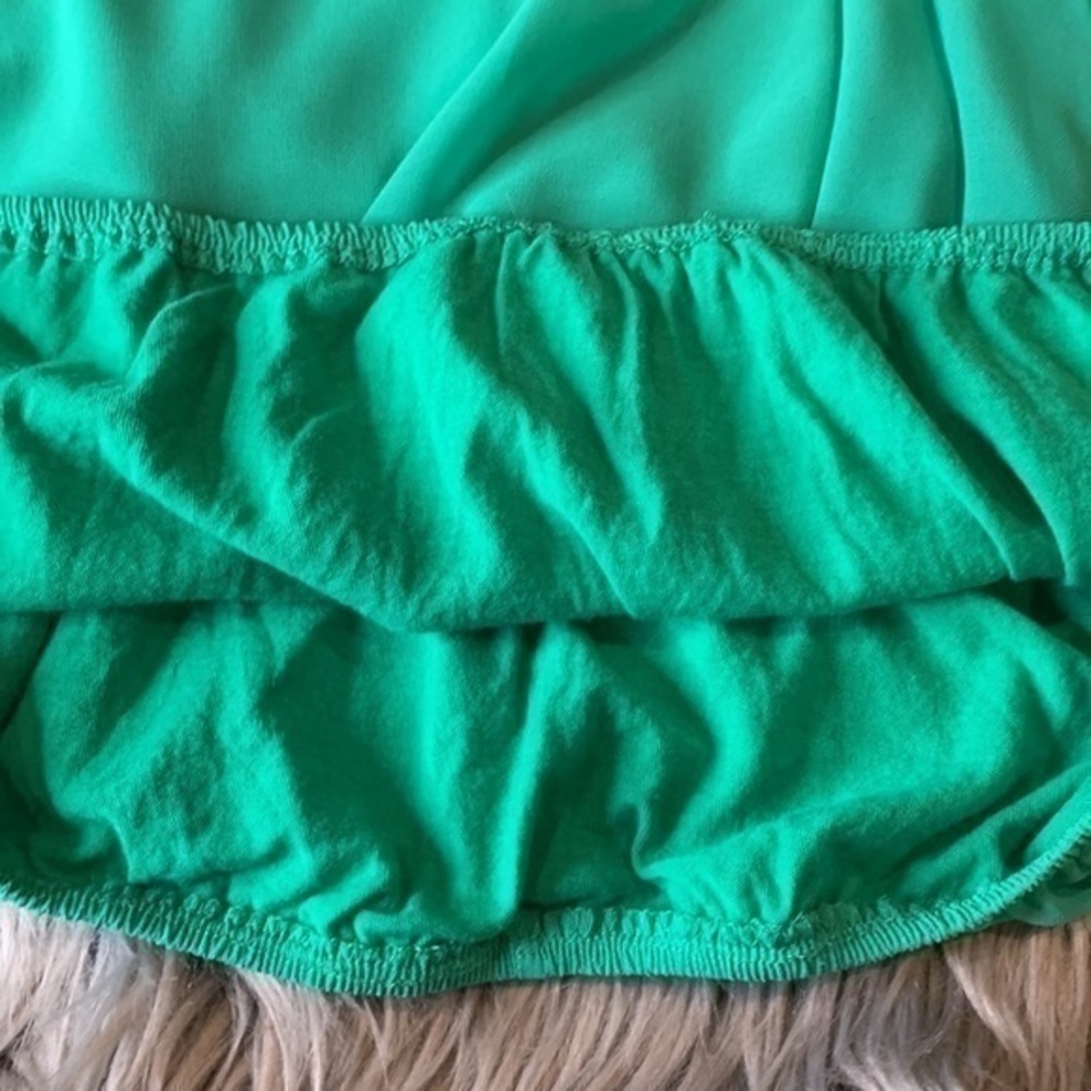 FREE with purchase! Express dolman blouson v-back top lined green S - Picture 10 of 10